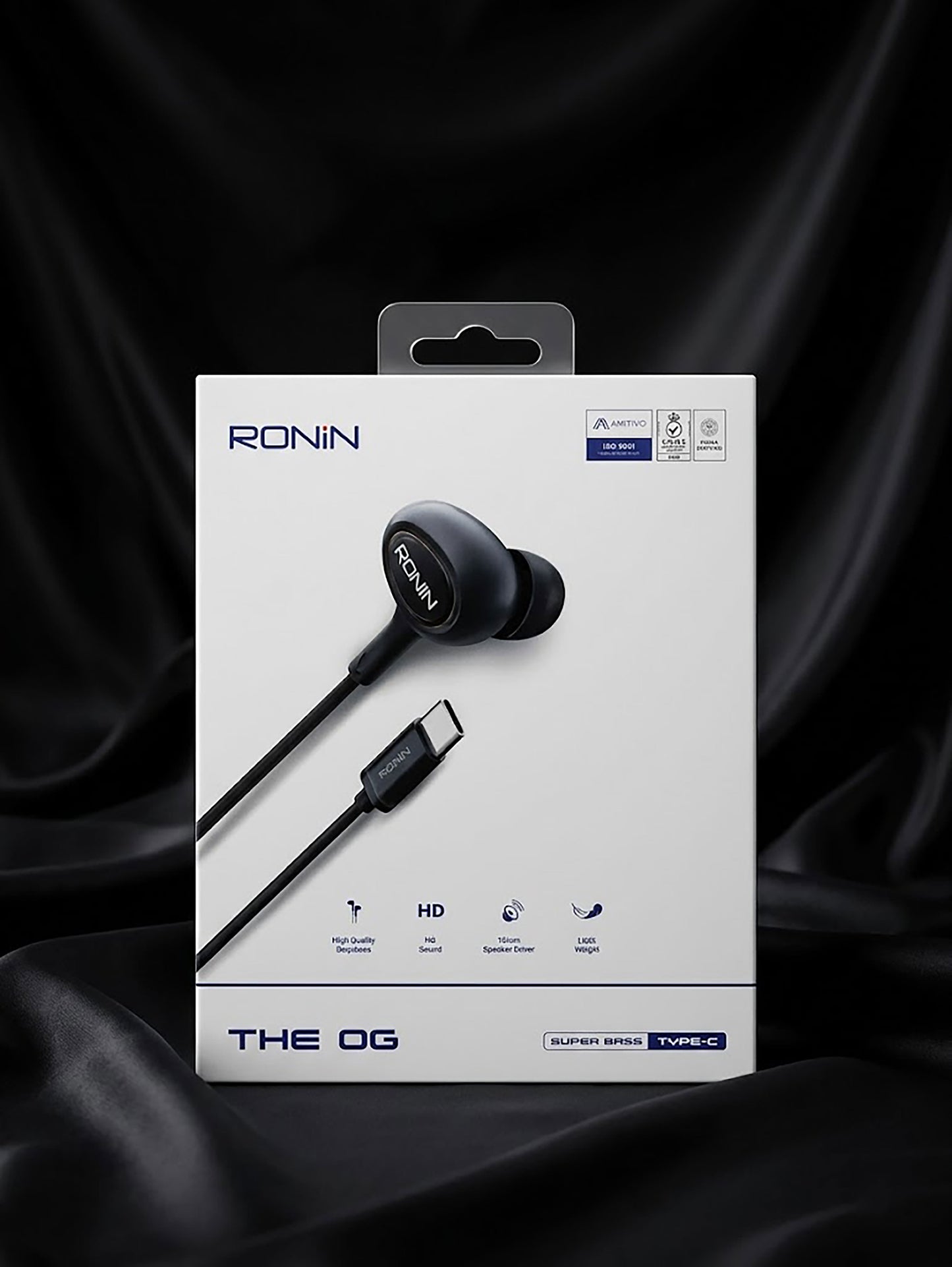 Ronin R-01 The OG Type-C Earphones | Premium Super Bass Handsfree with HD Sound