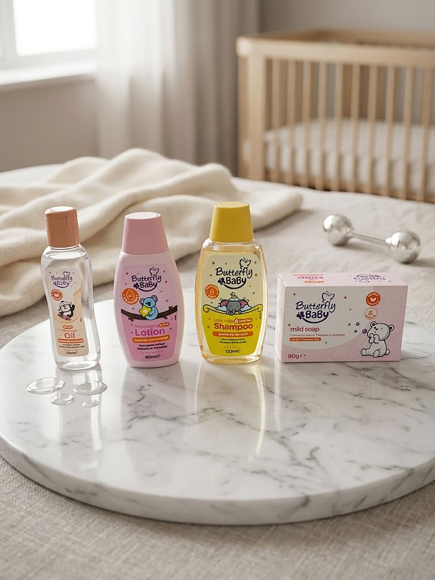 Butterfly Baby Ultimate Newborn Care Kit – 4-in-1 Head-to-Toe Gentle Protection Bundle