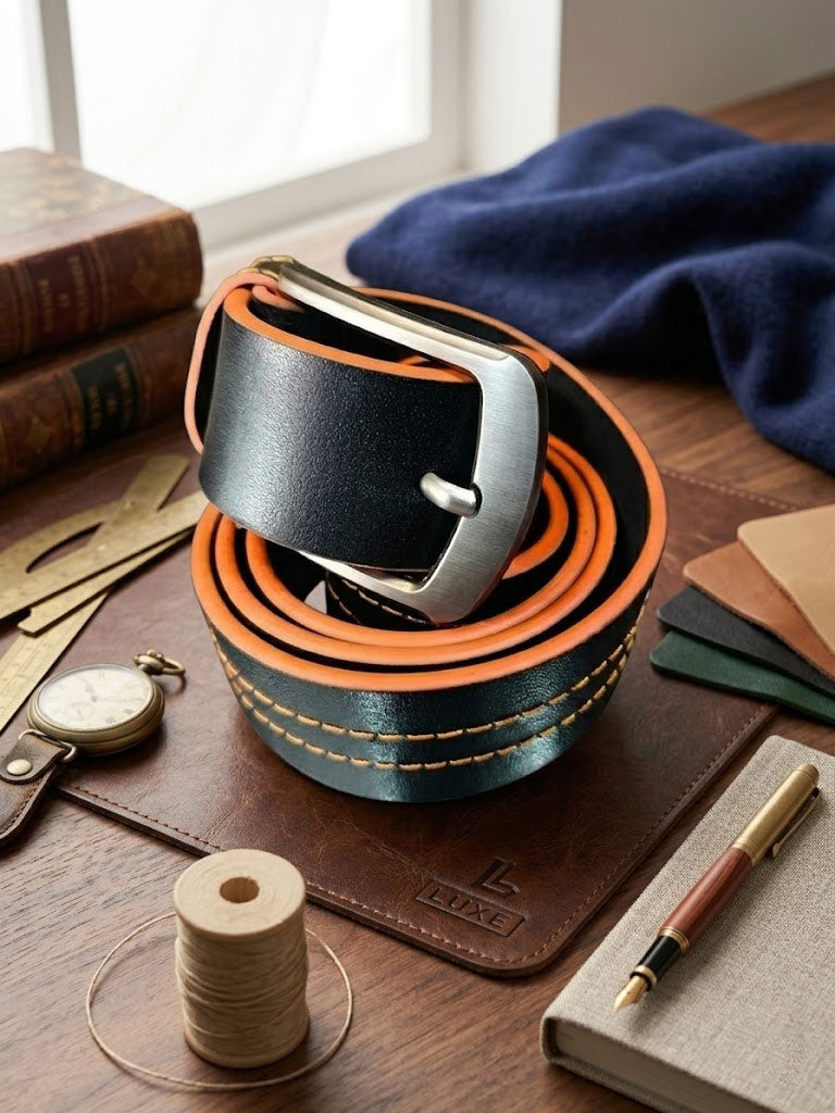 Premium Genuine Leather Belt for Men | Luxury Formal & Casual Men's Belts Collection | Durable Stainless Steel Buckle | Adjustable Stylish Waist Belt