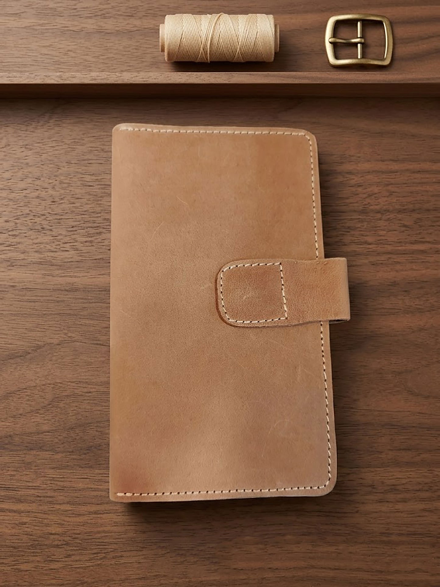 Handcrafted Genuine Leather Long Wallet & Card Holder – Slim Travel Clutch & Phone Purse for Men