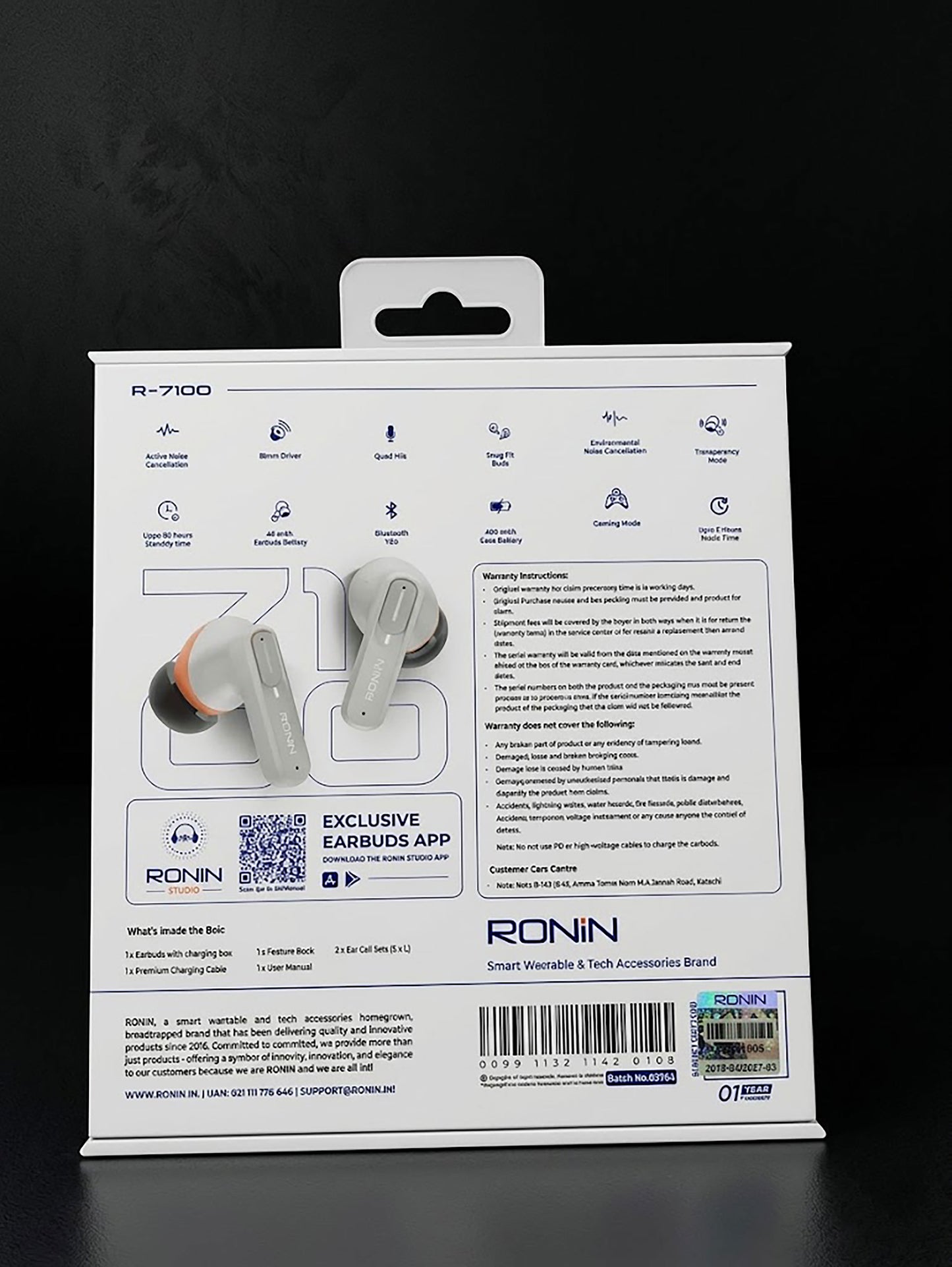 Ronin Wireless Earbuds Series – Warrior (Transparent Gaming) & Mellow (ANC Noise Cancelling) Pods