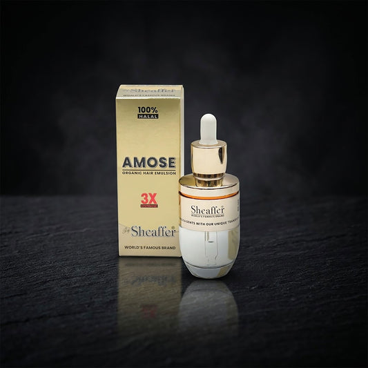 Sheaffer Amose Organic Hair Emulsion - 3X Stronger Anti-Frizz & Dryness Control Hair Serum (30ml)