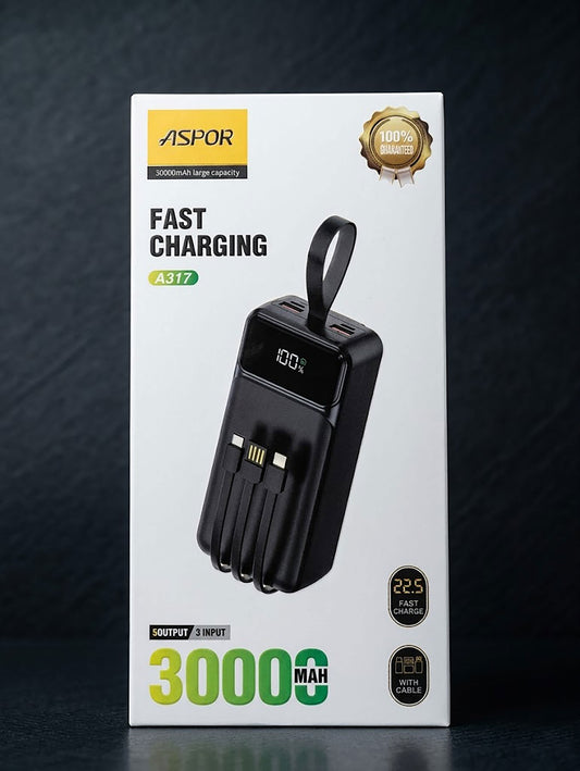 Premium Fast Charging Power Bank Collection | 10000mAh to 30000mAh High-Capacity Portable Chargers with Digital Display