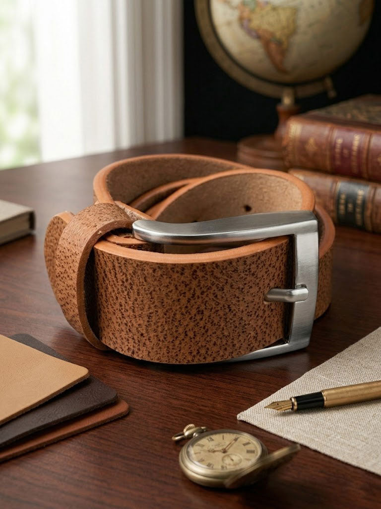 Premium Genuine Leather Belt for Men | Luxury Formal & Casual Men's Belts Collection | Durable Stainless Steel Buckle | Adjustable Stylish Waist Belt