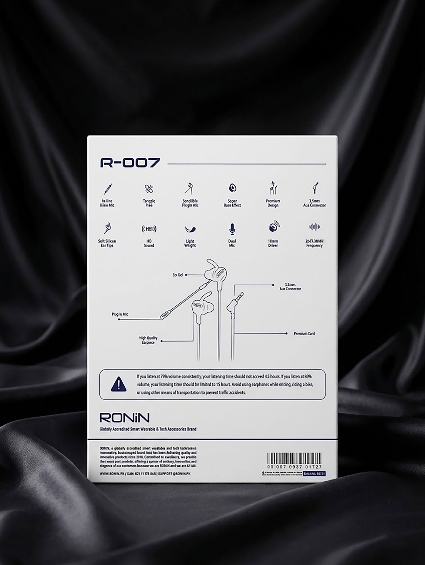 Ronin R-01 The OG Type-C Earphones | Premium Super Bass Handsfree with HD Sound