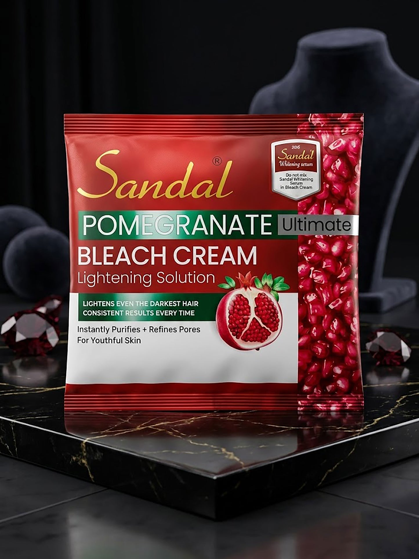 Sandal & Rivaj Instant Glow Cream Bleach – Skin Lightening & Purifying Solution