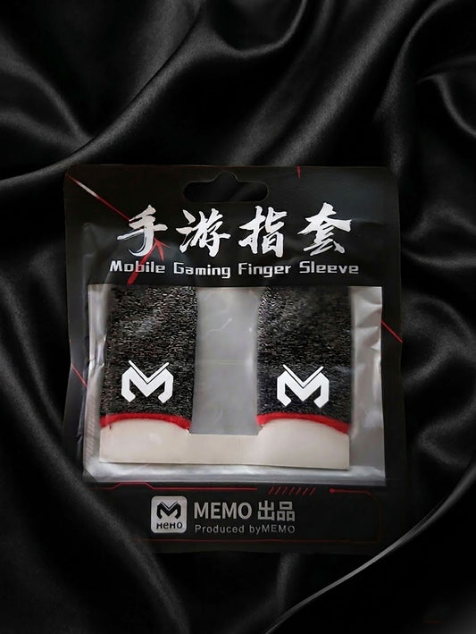 Ultra-Short & High-Impact (Highly Recommended for Clean Display) MEMO Mobile Gaming Finger Sleeves - Sweat-Proof Thumb Covers for PUBG & COD Mobile