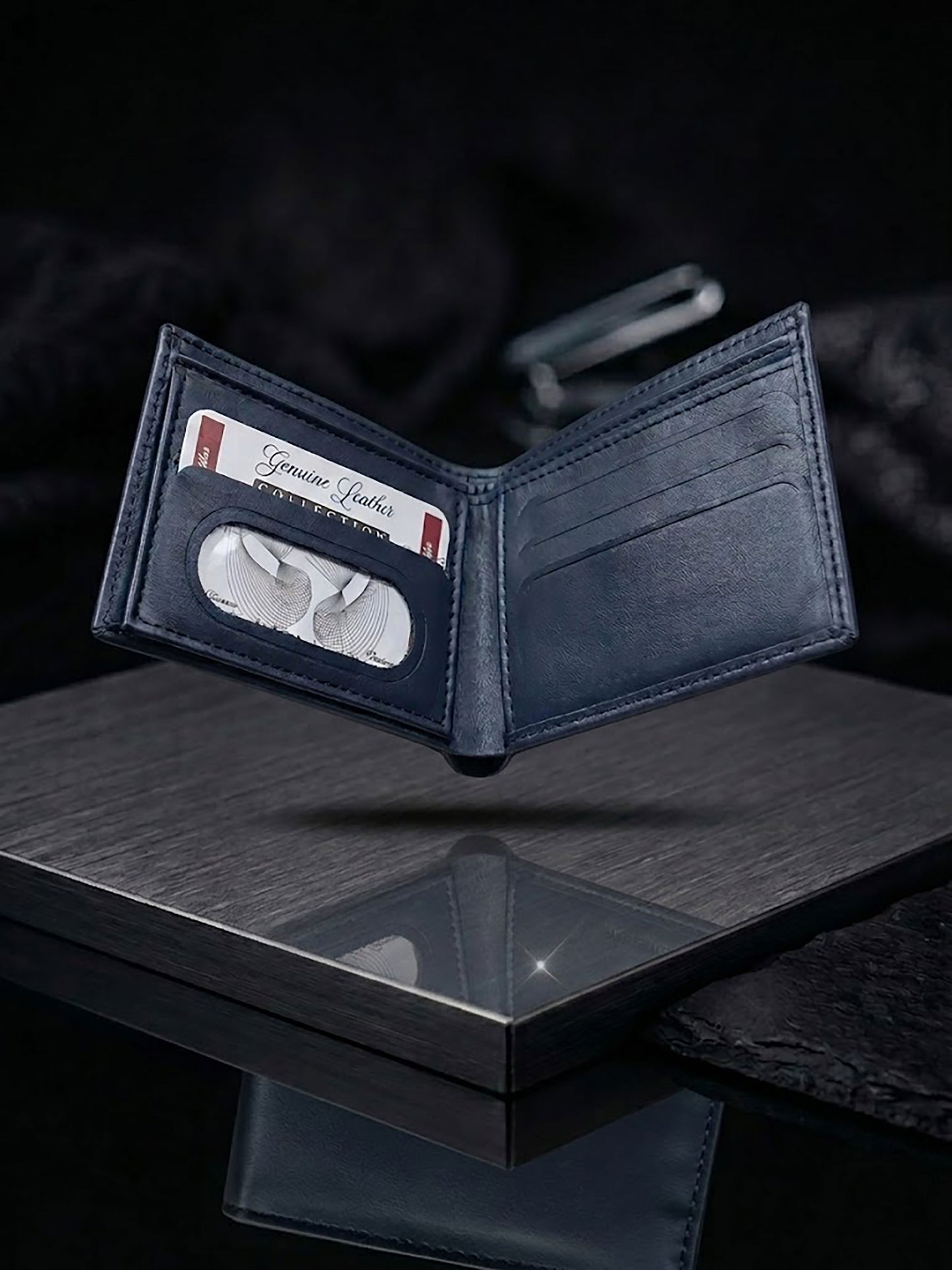 Handcrafted Genuine Leather Bifold Wallet for Men | Slim Minimalist Pocket Purse