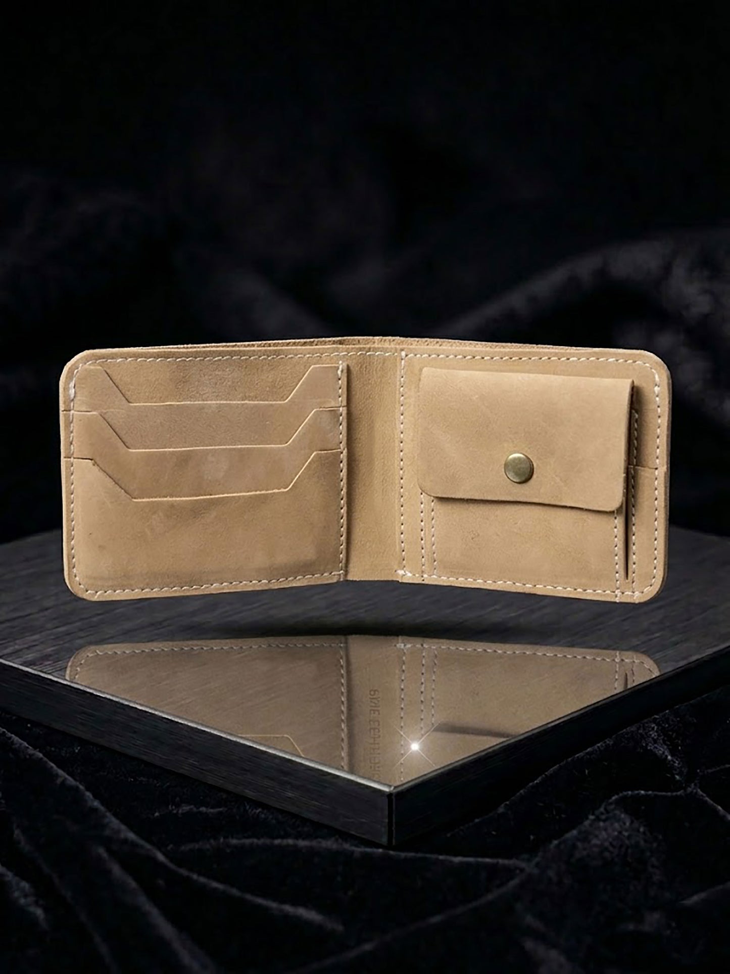 Handcrafted Genuine Leather Bifold Wallet for Men | Slim Minimalist Pocket Purse