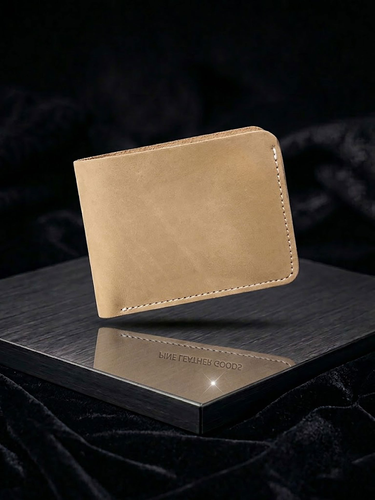 Handcrafted Genuine Leather Bifold Wallet for Men | Slim Minimalist Pocket Purse