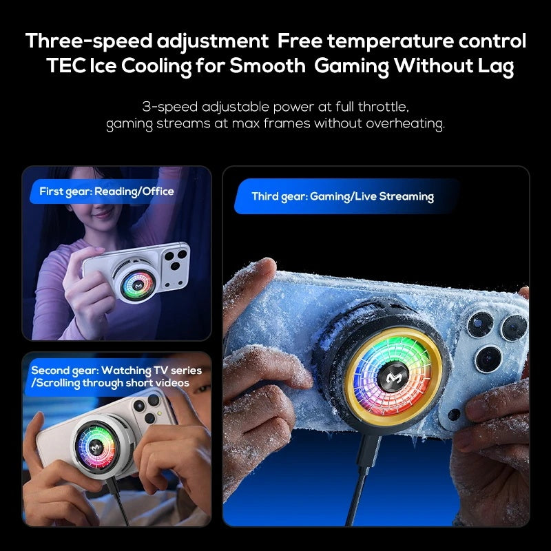 MEMO Magnetic Phone Cooler Fan [CX08 / CX16 / CX20] – High-Performance Semiconductor Radiator for Gaming