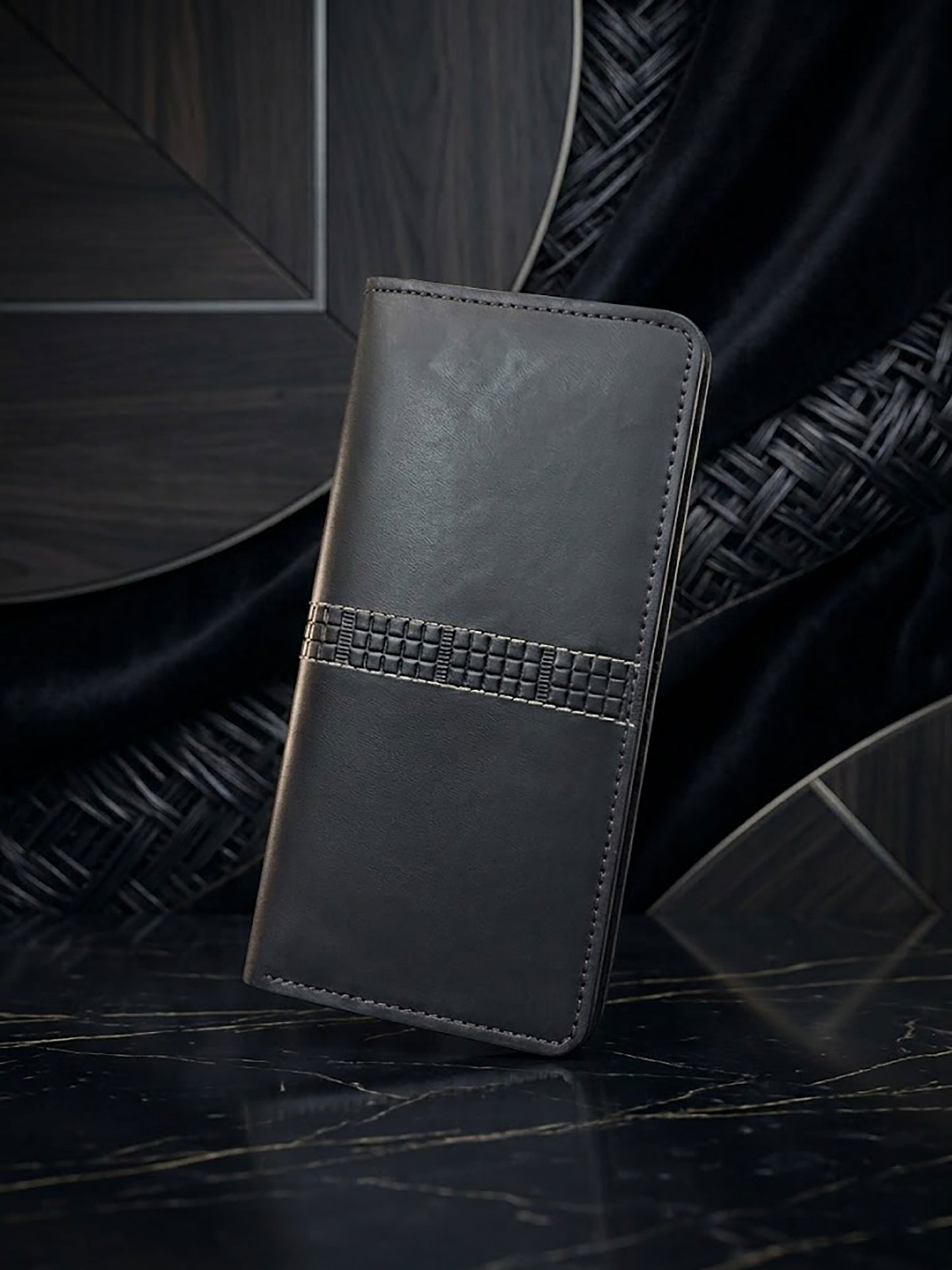 Handcrafted Genuine Leather Long Wallet & Card Holder – Slim Travel Clutch & Phone Purse for Men