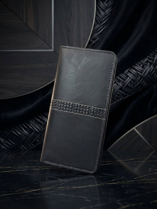 Handcrafted Genuine Leather Long Wallet & Card Holder – Slim Travel Clutch & Phone Purse for Men