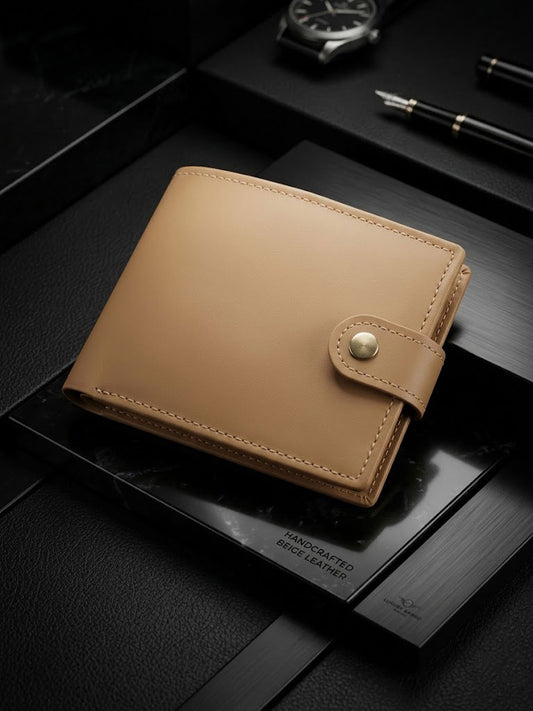 Men’s Leather Bifold Wallet – Magnetic Closure