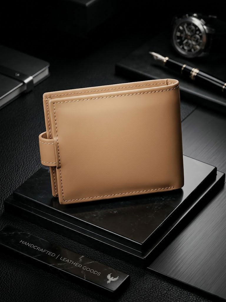 Men’s Leather Bifold Wallet – Magnetic Closure