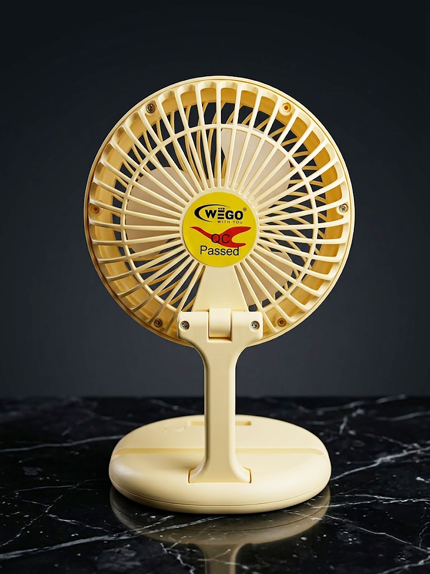 9 Inch Rechargeable Foldable Mini Desktop Fan | 3 Speed USB